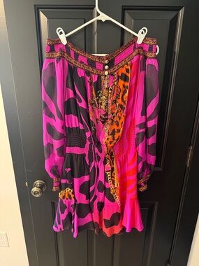 Camilla | Dresses | New Camilla Shirred Relaxed Short Dress In Fairy Gang |  Poshmark